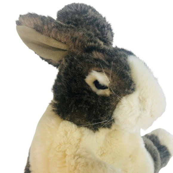 Folkmanis Baby Dutch Rabbit Hand Puppet Full Body Plush 10” Bunny Toy Animal - Picture 2 of 11